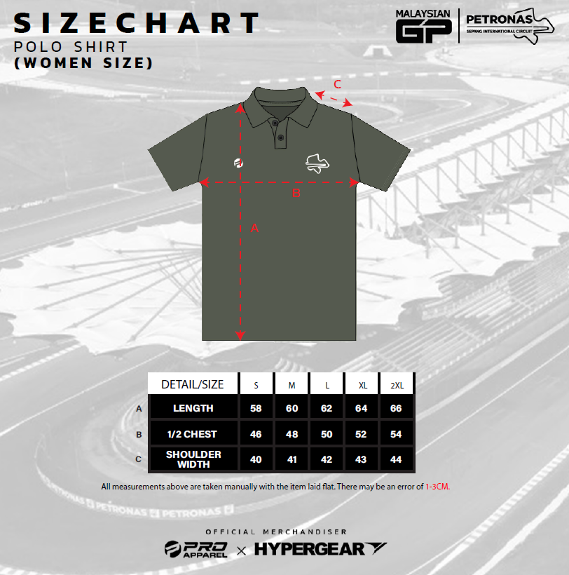 Polo Women Size Guide